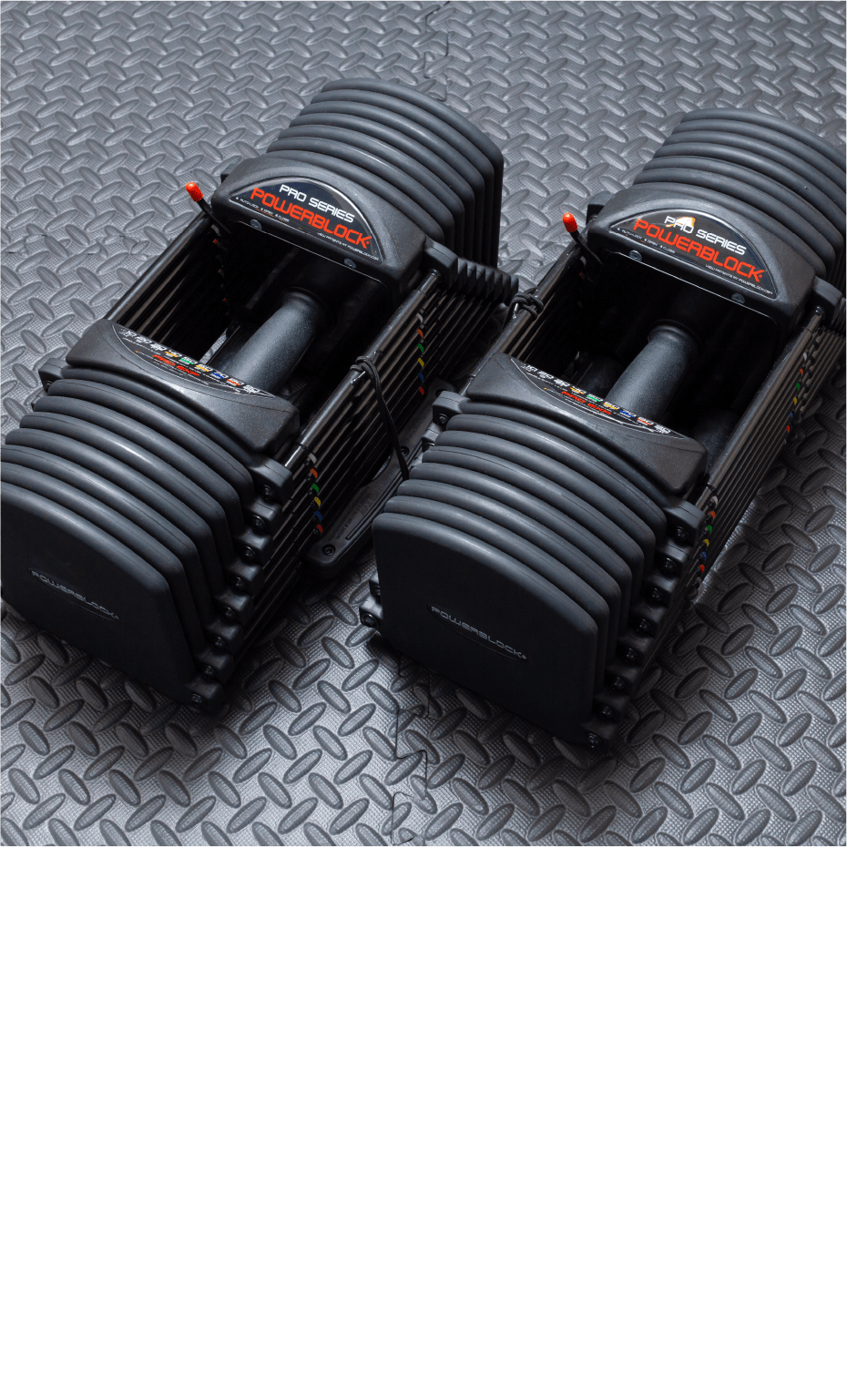 パワーブロック（POWER BLOK製） 4～41kg×2台簡単に何段階もの重量を調整出来、スムーズなドロップセットやスーパーセットのようなトレーニングが出来ます